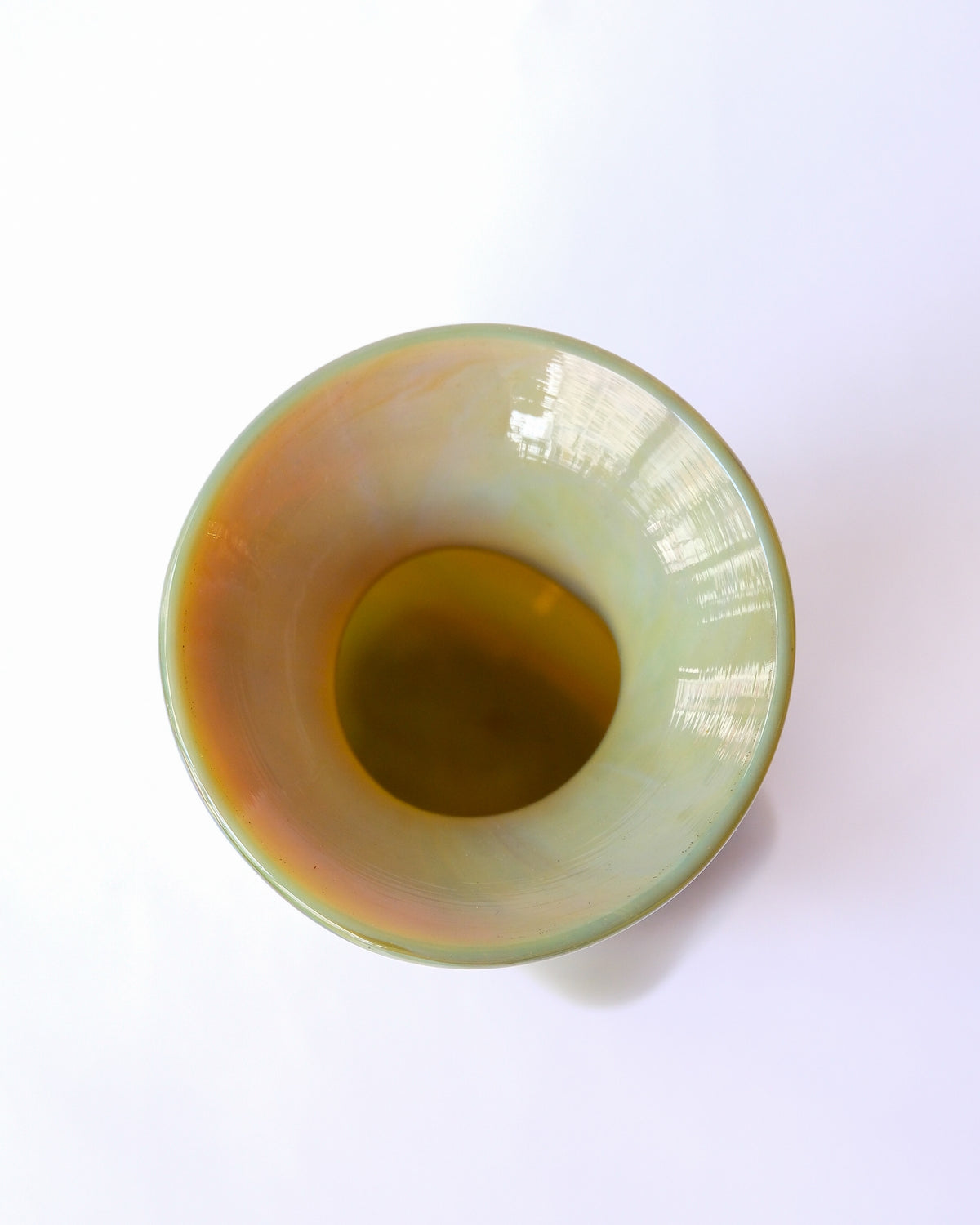 Vintage marble glass vase