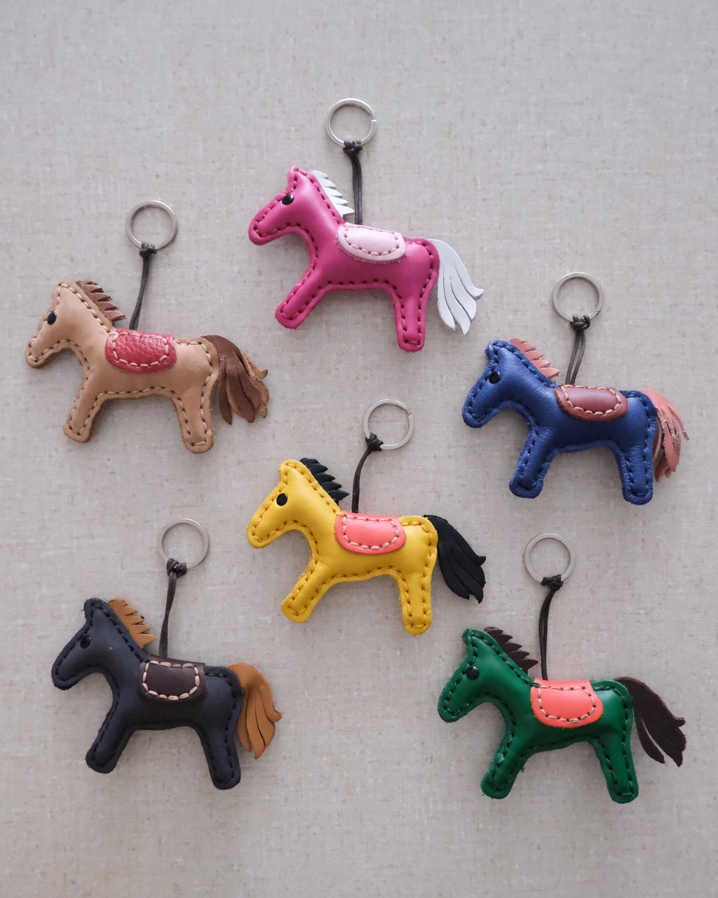 leather horse charm