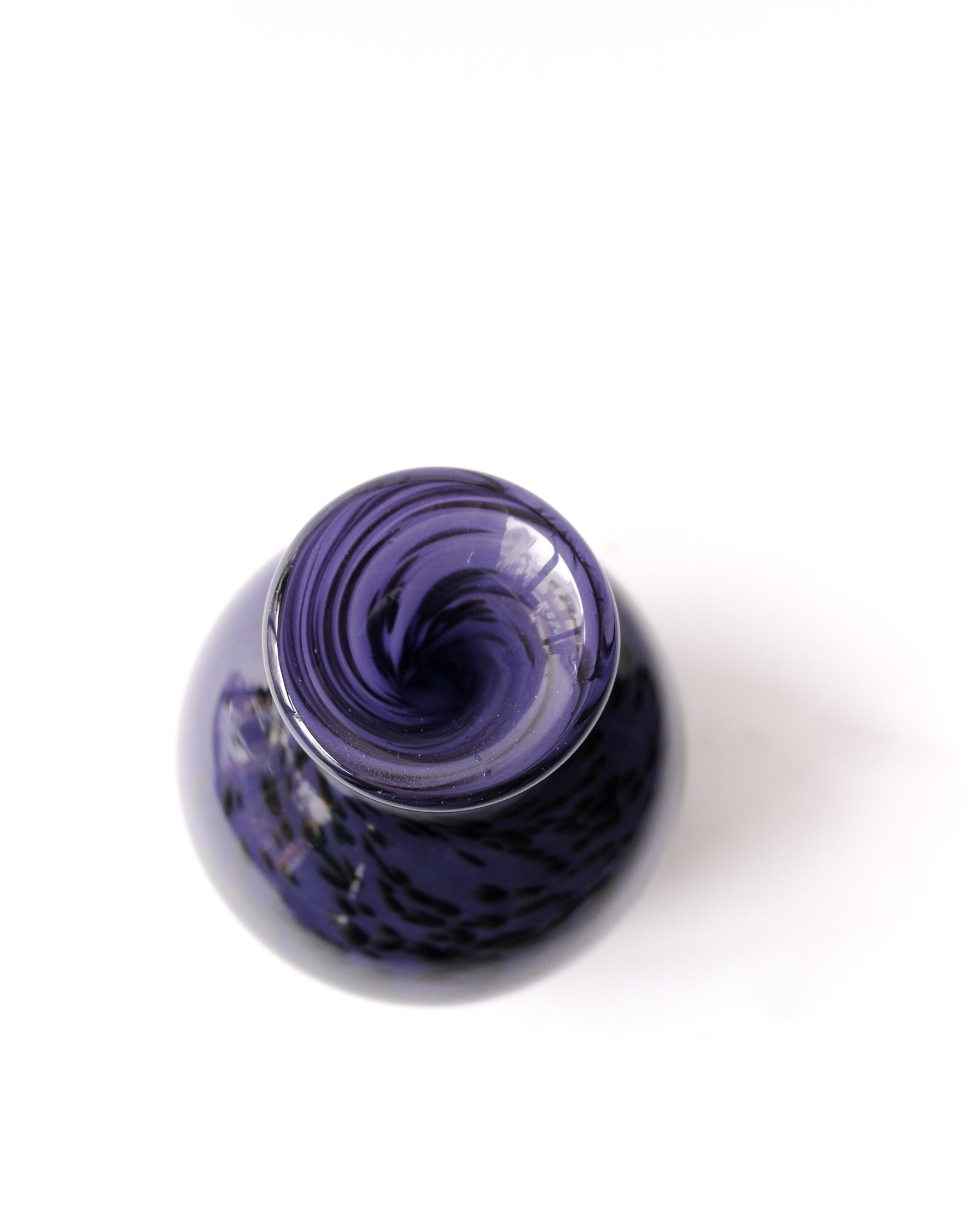 Purple glass vase