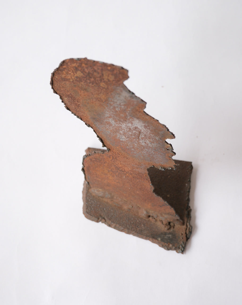 Rustic iron face silhouette