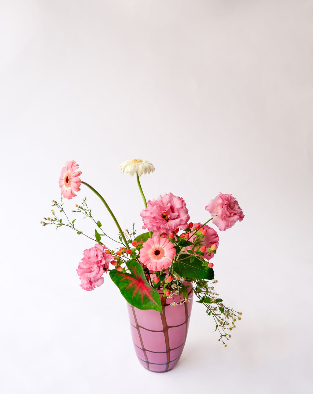 Designers art glass vase