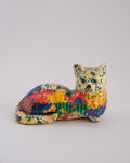 Patchwork cat sculpture