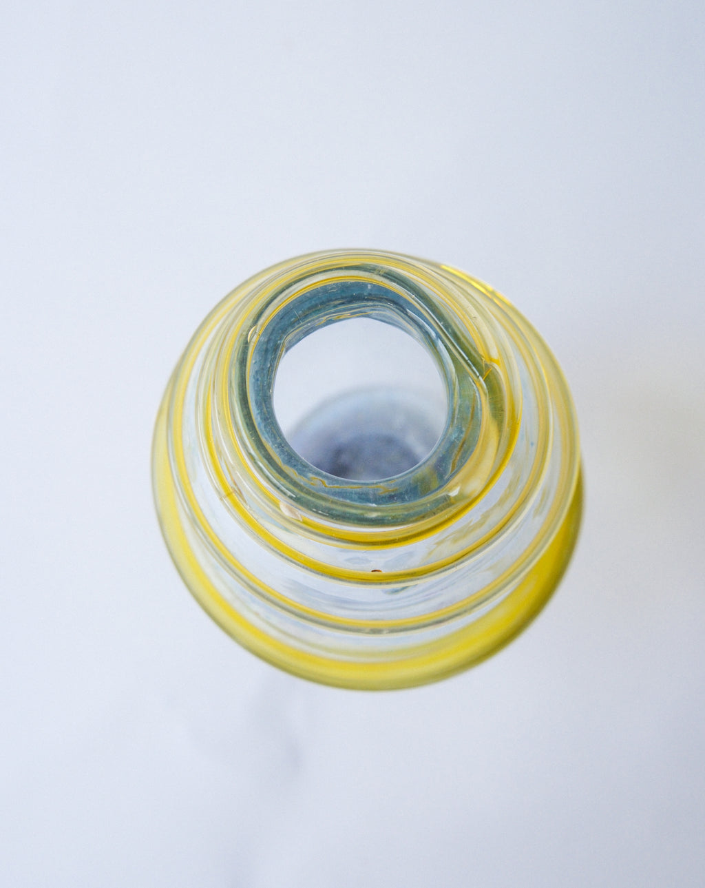Spiral glass vase