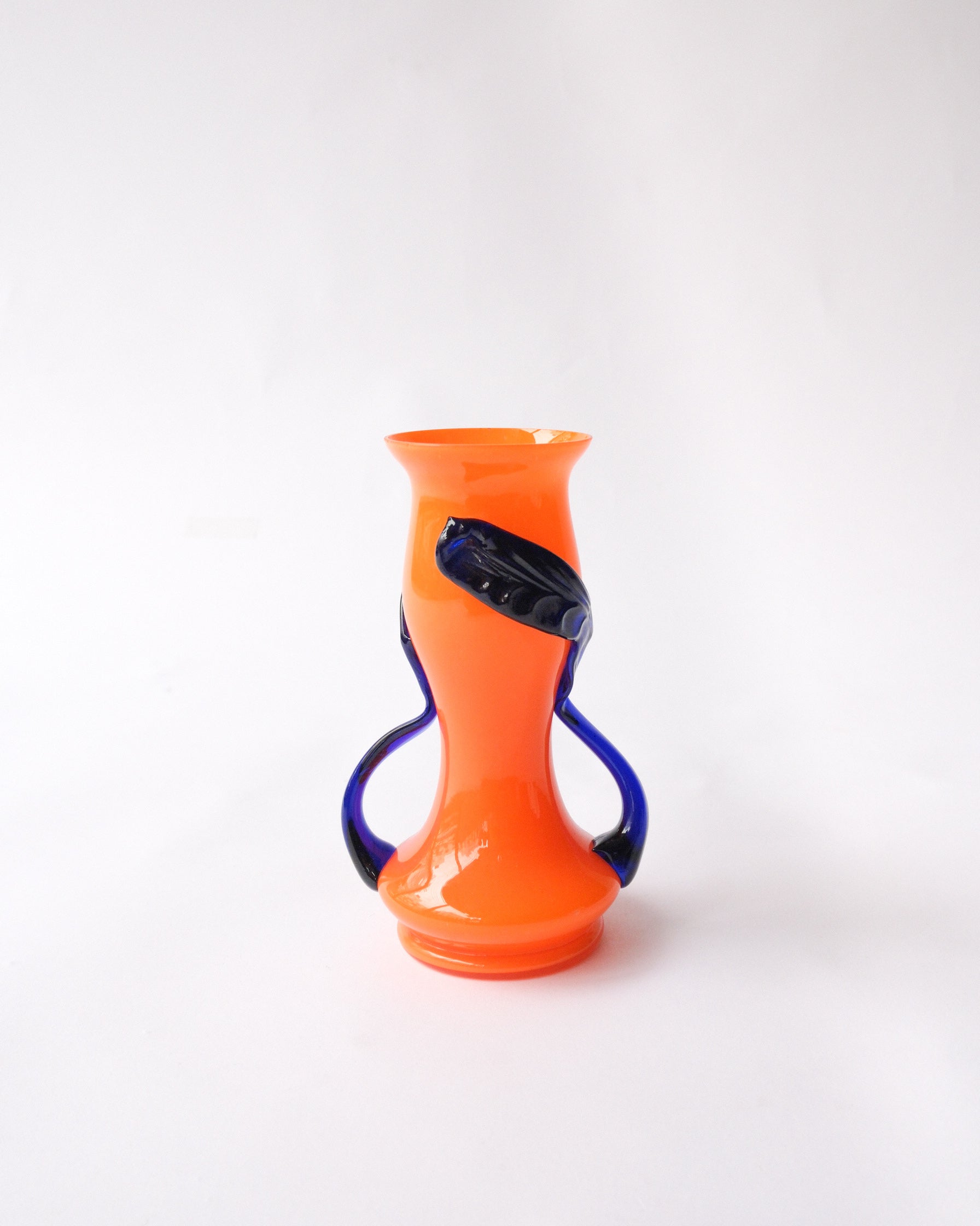 Glass vase made in Czech