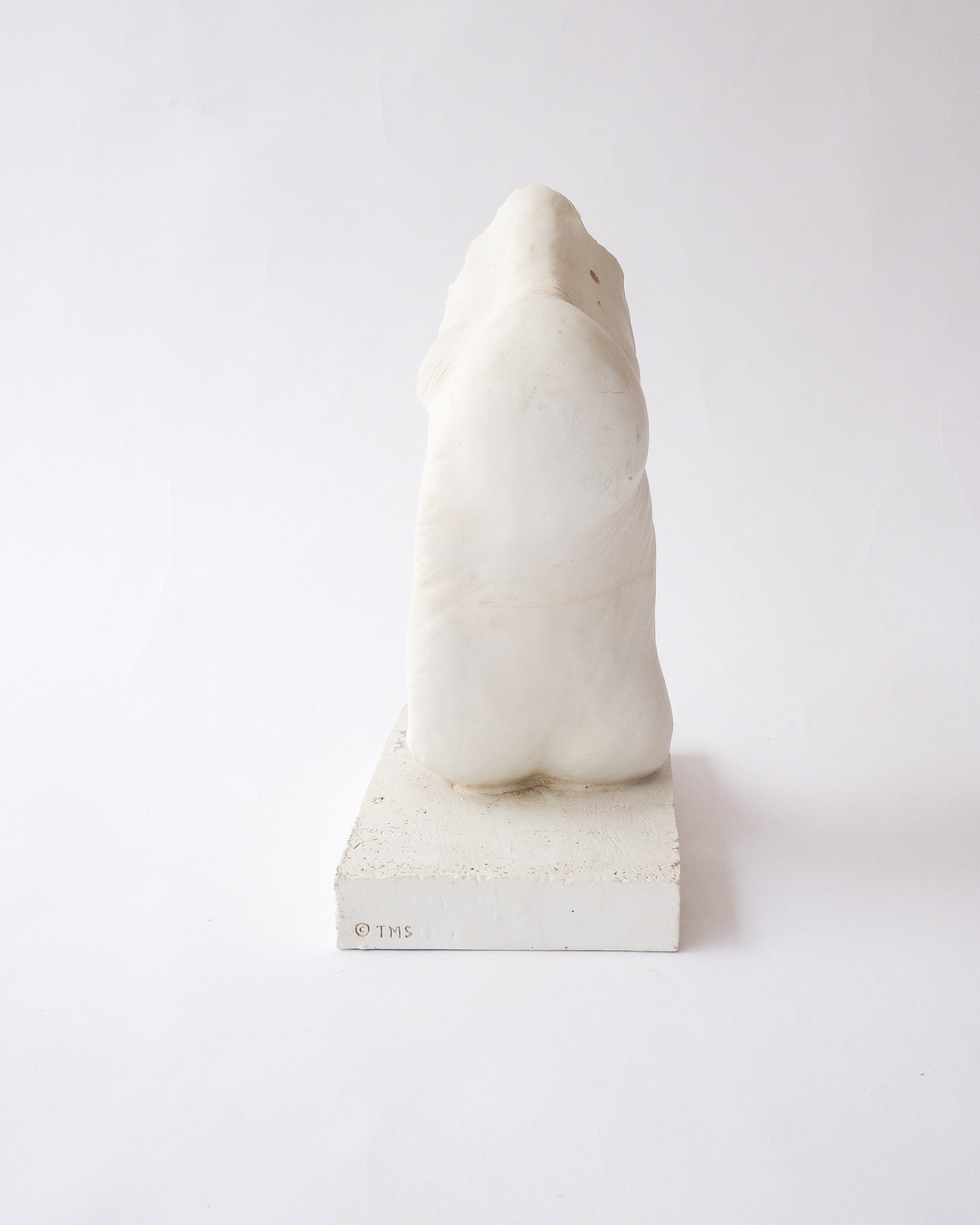 Foot plaster sculpture