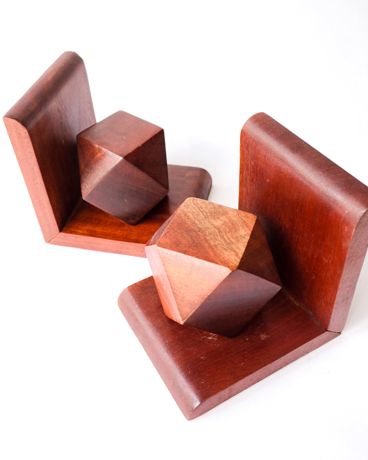 Vintage wooden bookend