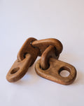 Wooden chain sculpture