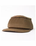 6cRAyon Pleated Flat Top Stretch Baseball Cap
