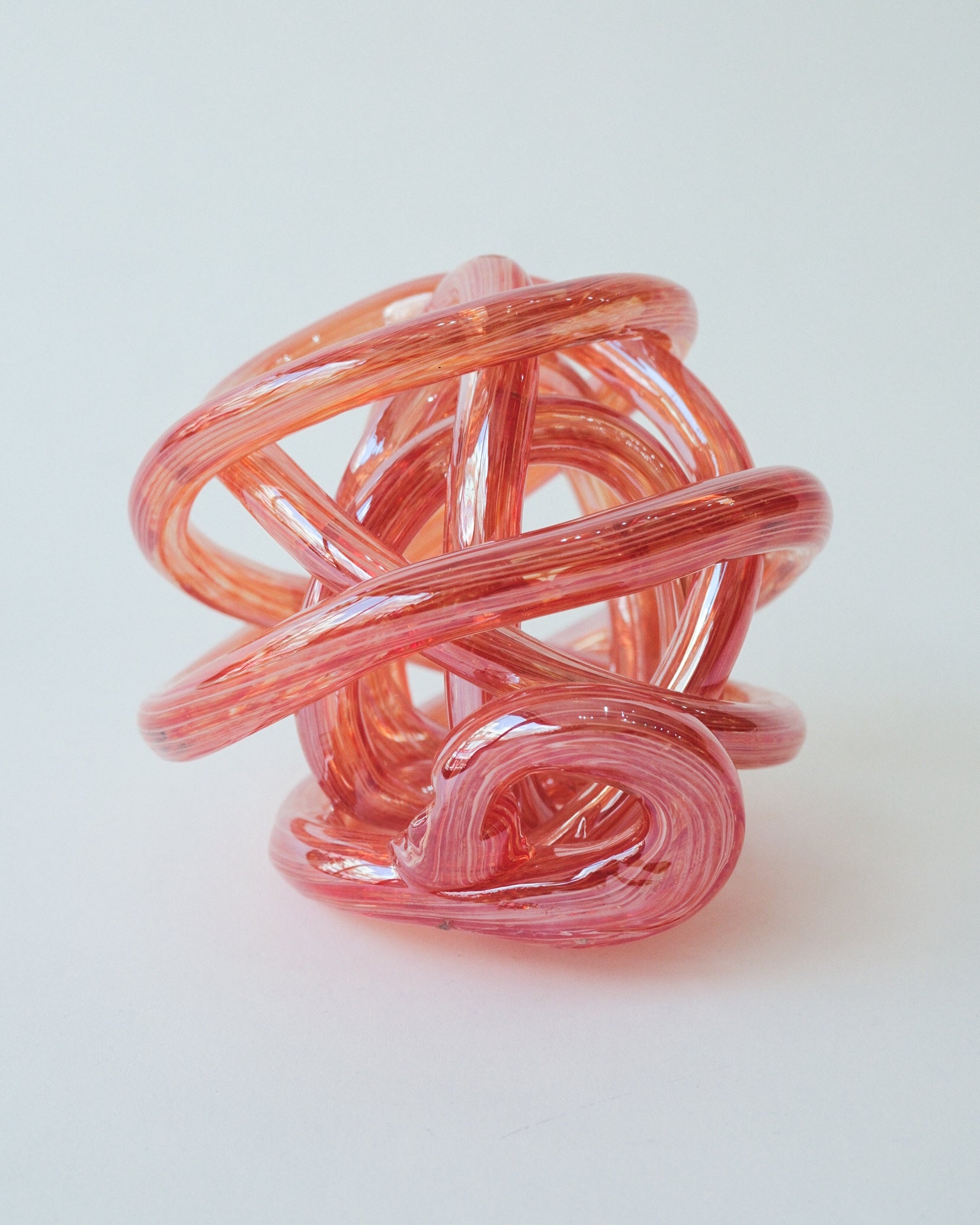Vintage Glass Knot Sculpture