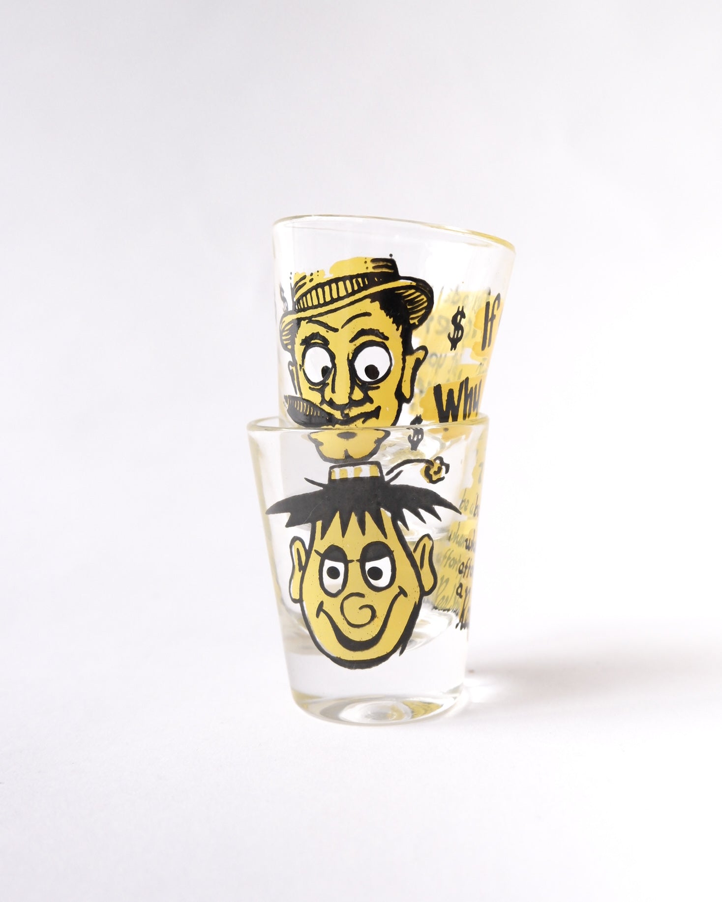 vintage shot glasses