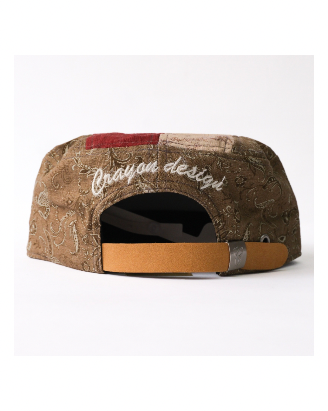 6cRAyon Vintage Patchwork Flat Top Baseball Cap