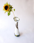 Vintage made in Romania handmade glass vase