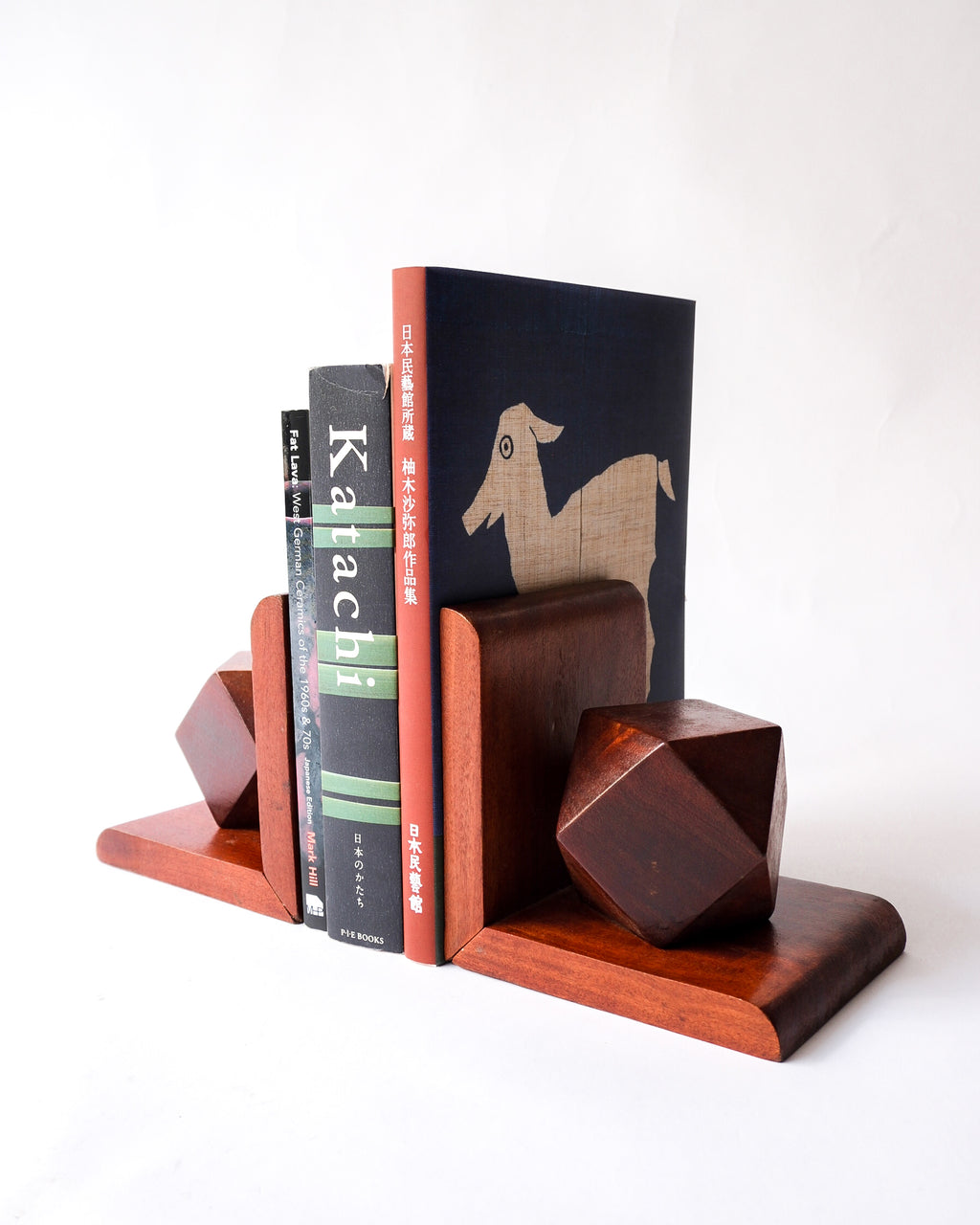 Vintage wooden bookend