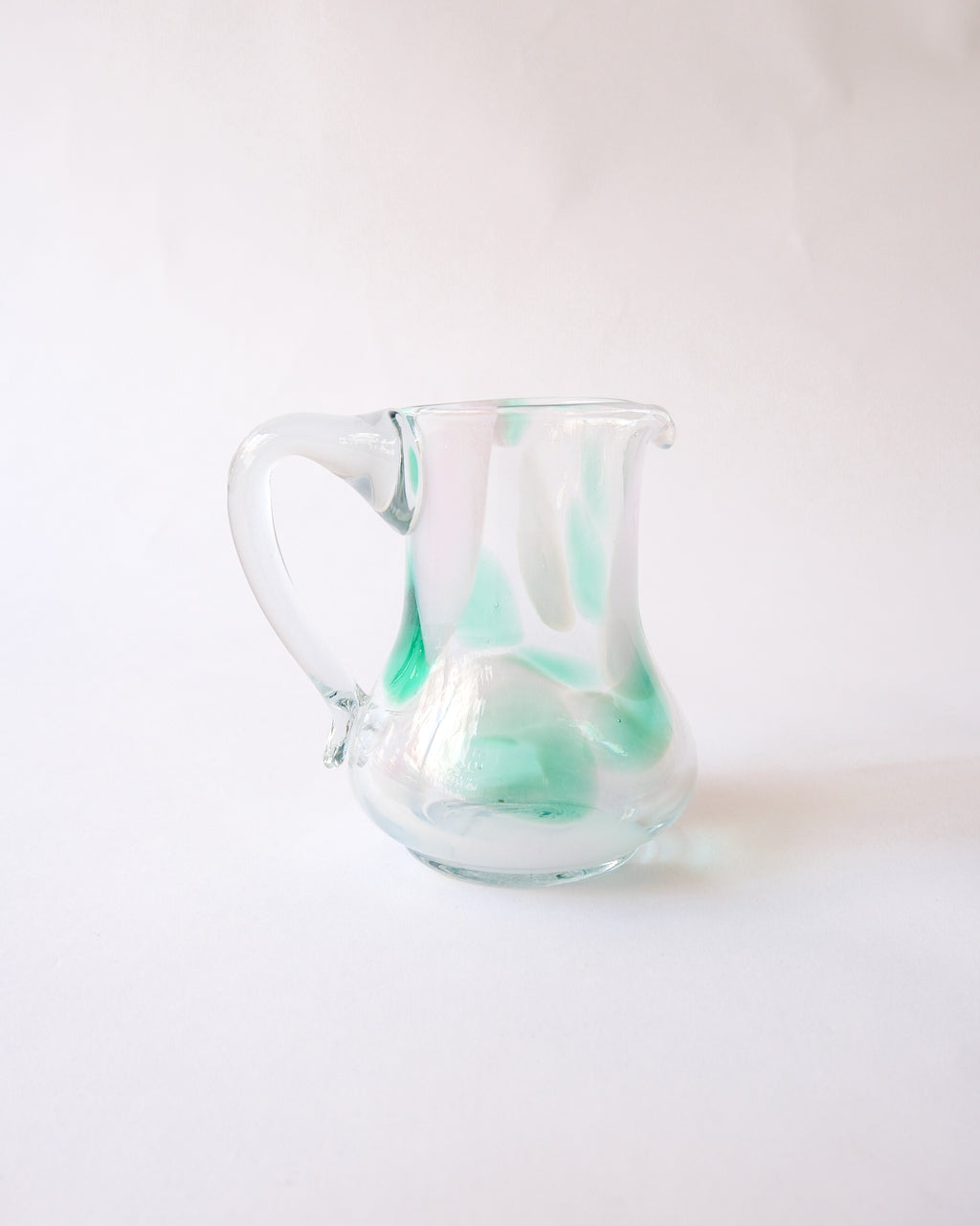Vintage glass mini pitcher