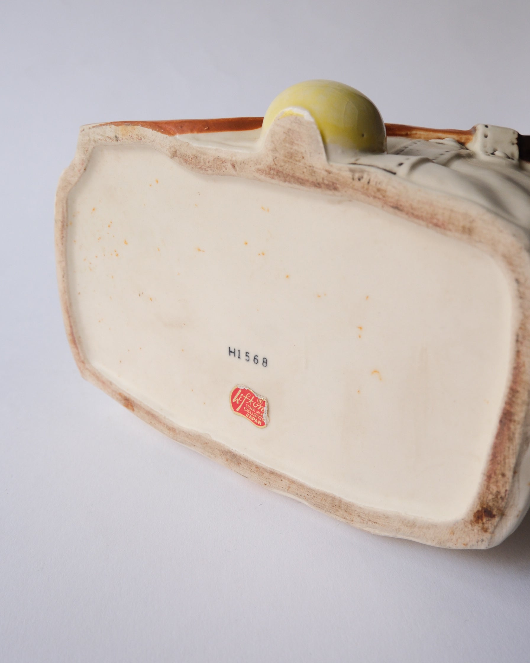 50-60’s Lefton tennis bag ceramic planter