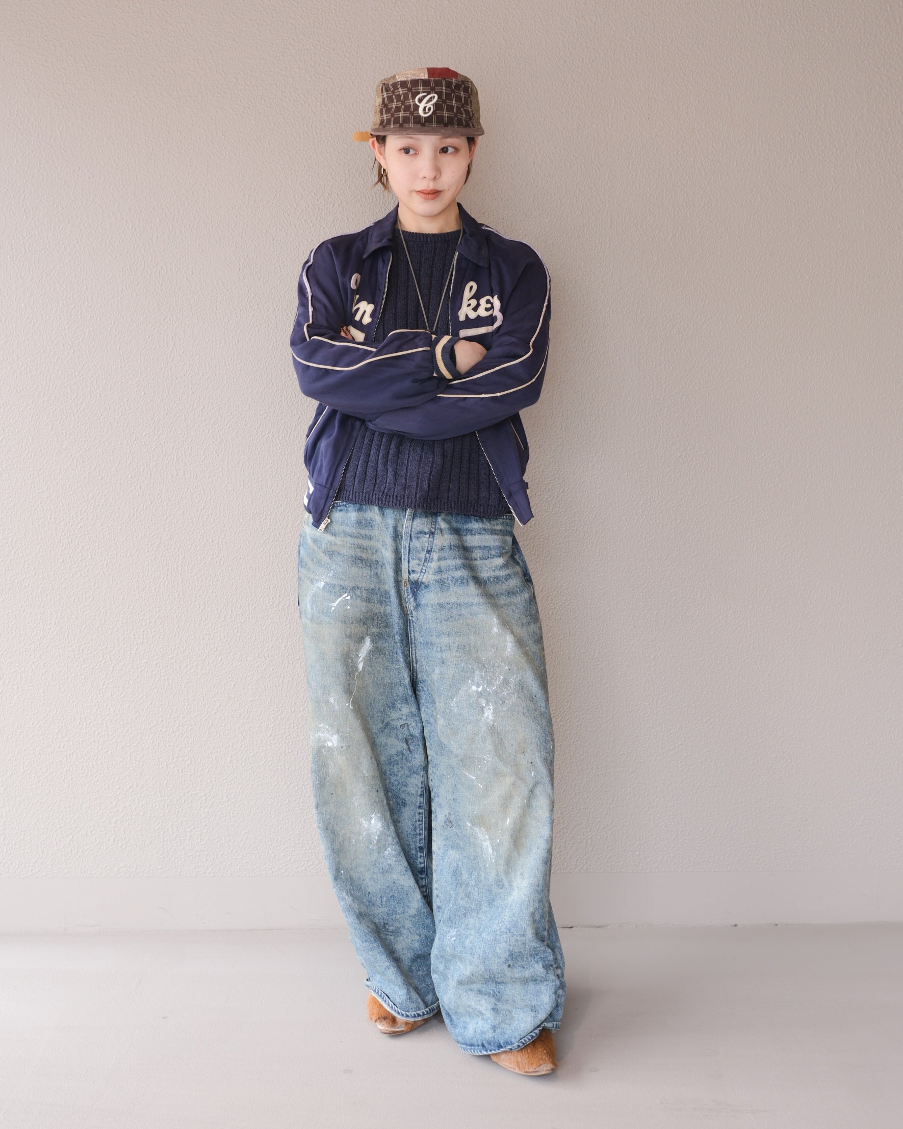 6cRAyon Vintage Patchwork Flat Top Baseball Cap