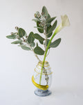 Spiral glass vase