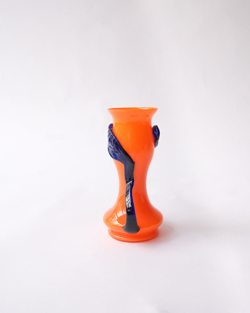 Glass vase made in Czech