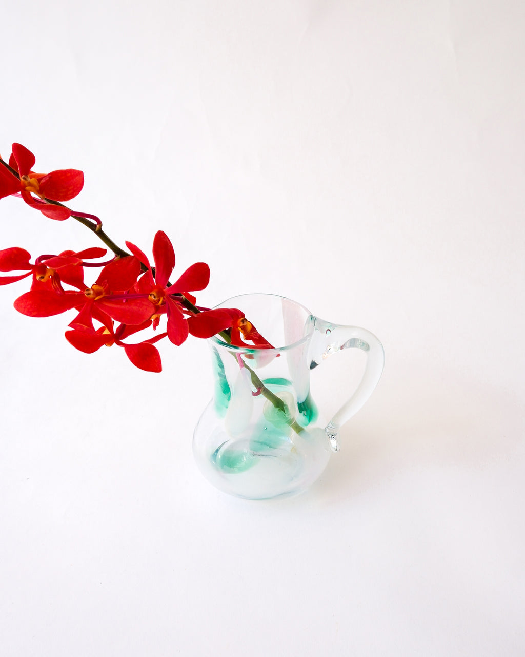 Vintage glass mini pitcher