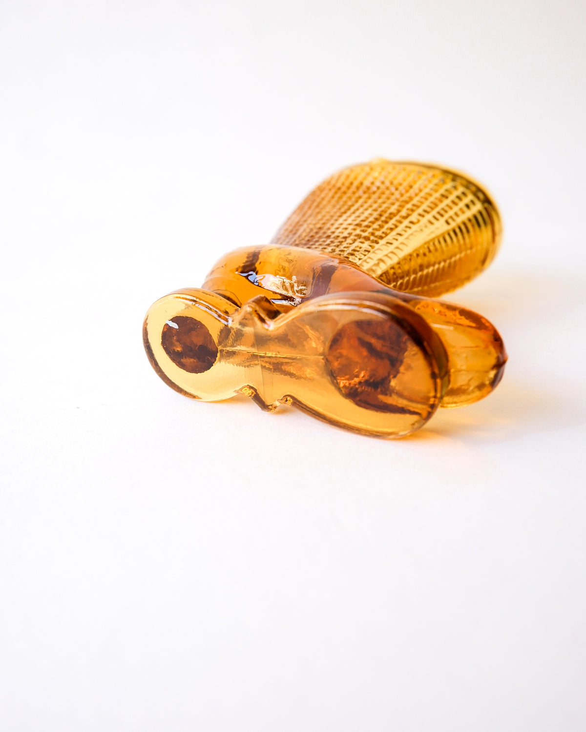 Vintage glass boots mini vase