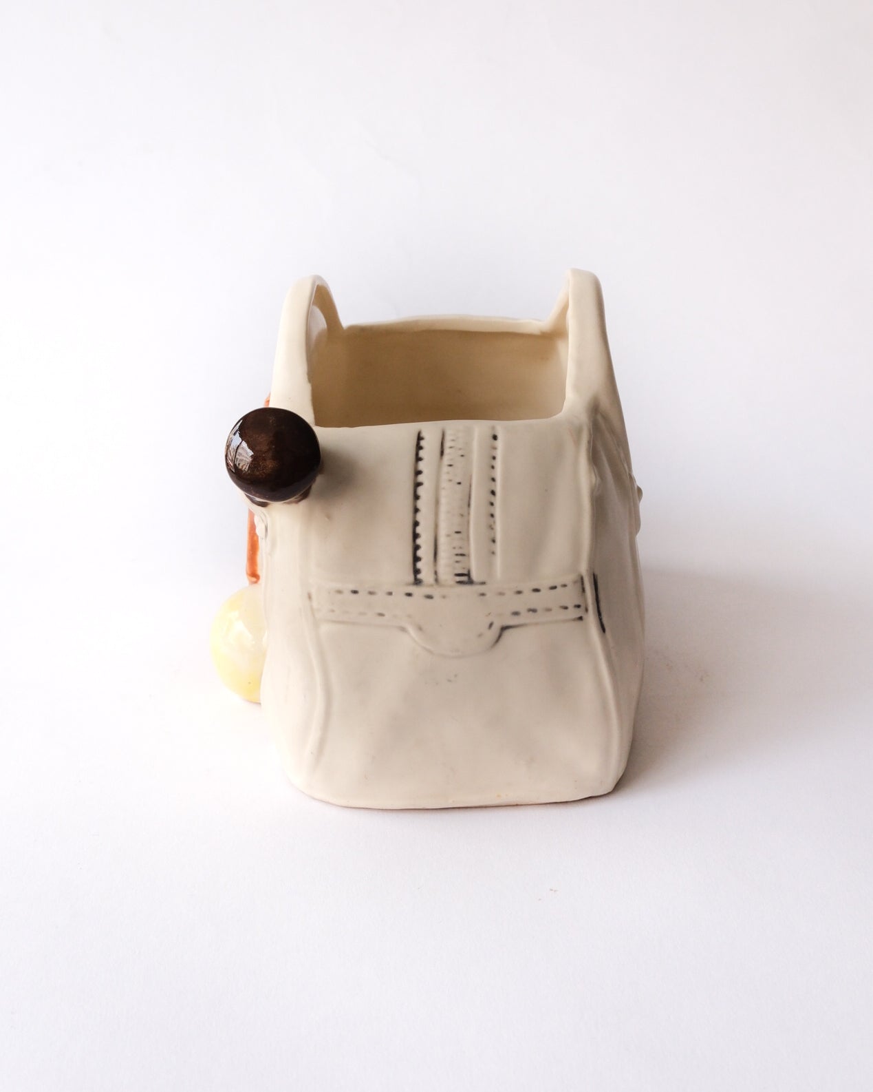 50-60’s Lefton tennis bag ceramic planter