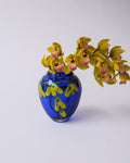 Blue glass vase
