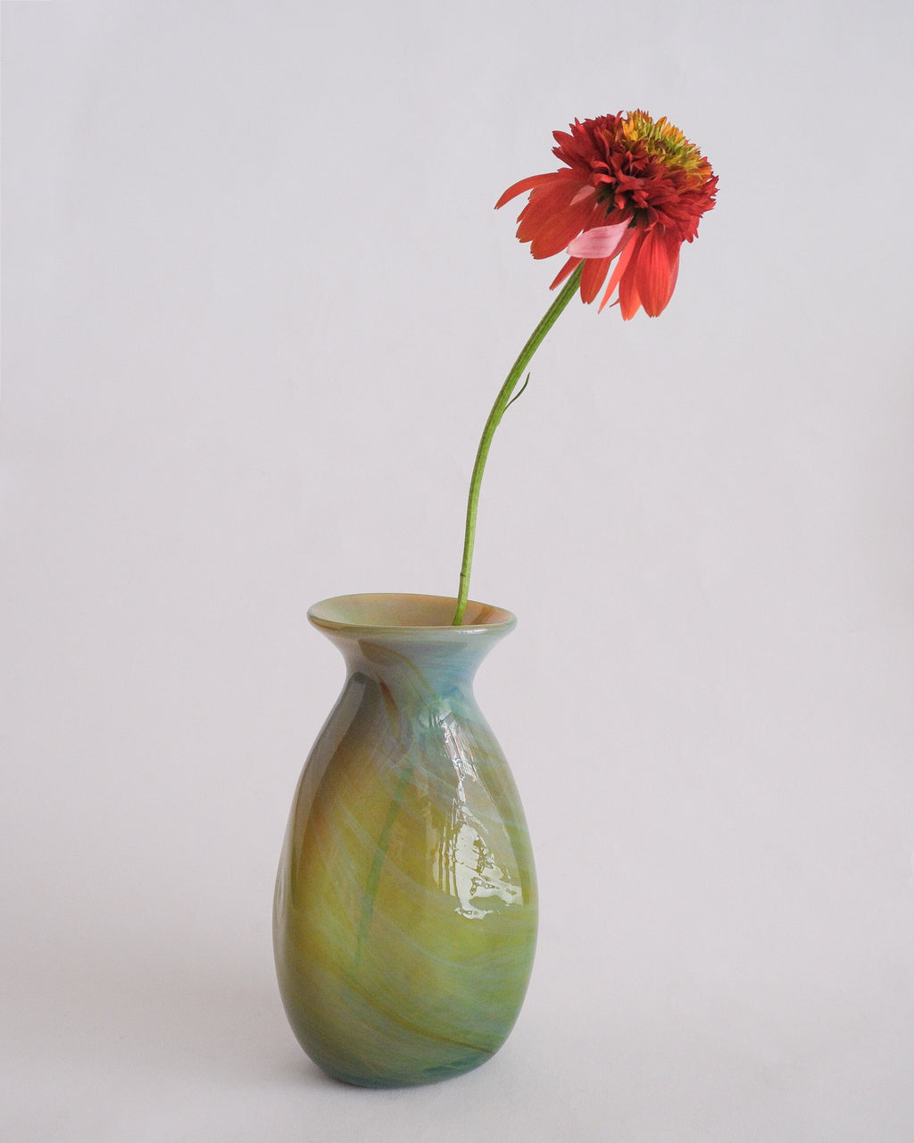 Vintage marble glass vase