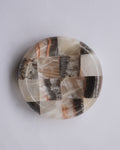 Checker stone ash tray