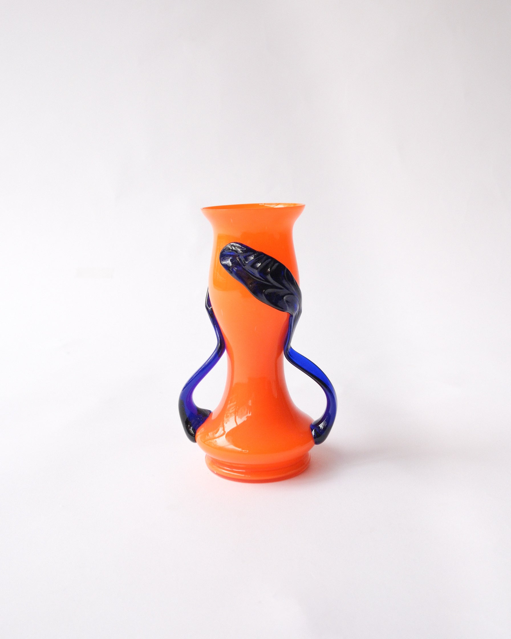 Glass vase made in Czech