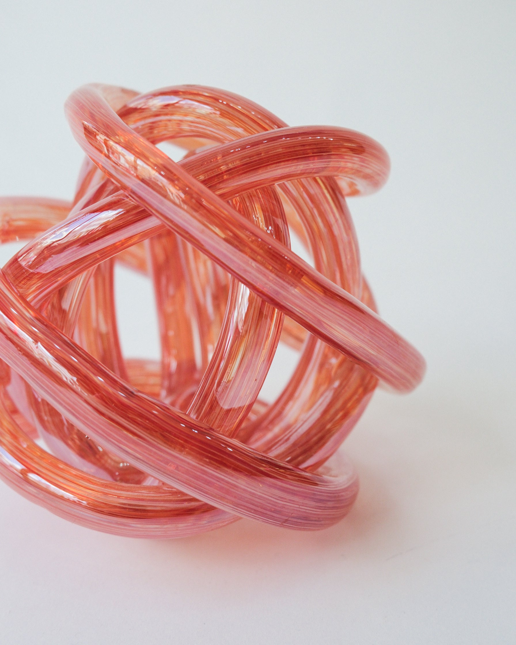 Vintage Glass Knot Sculpture