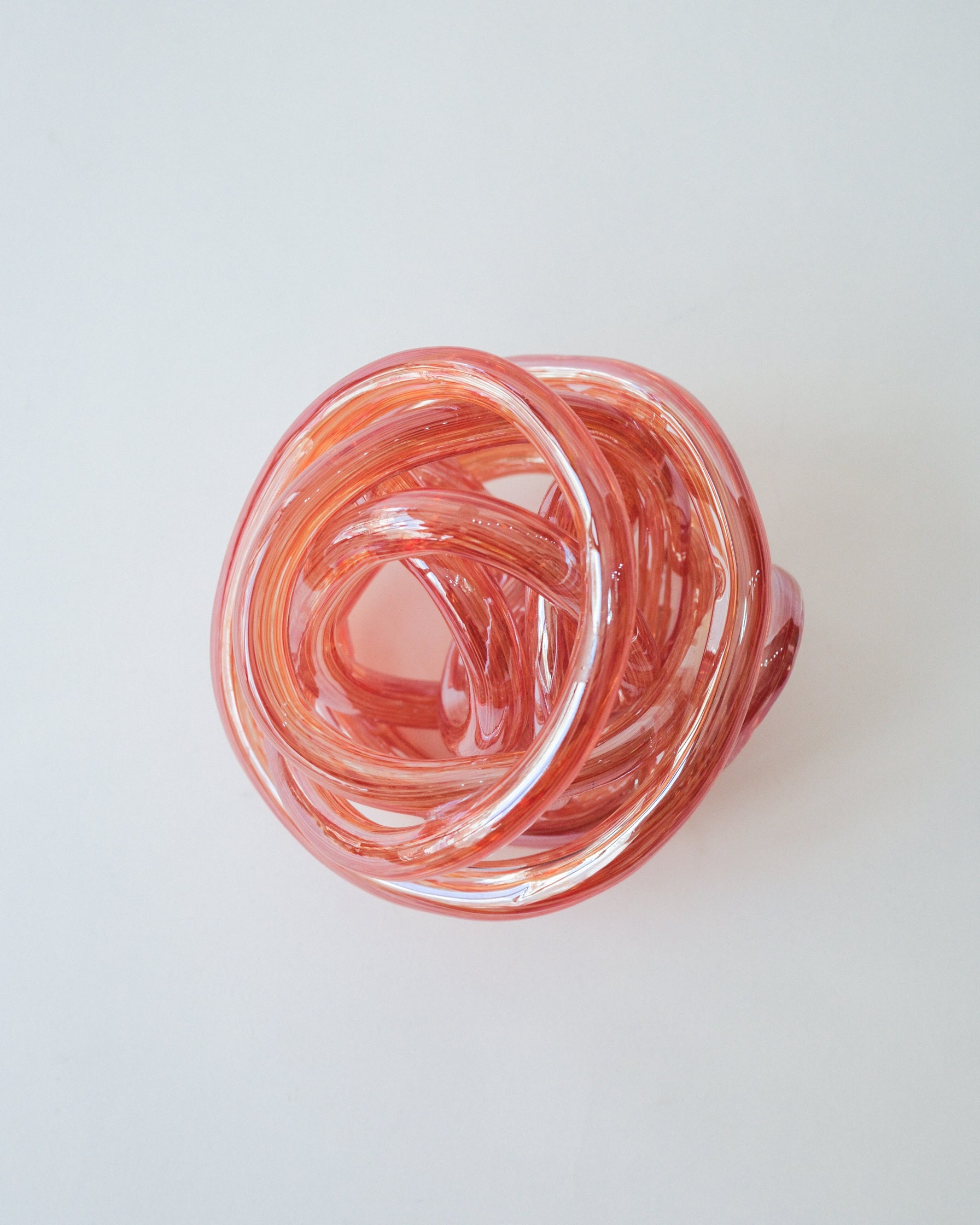 Vintage Glass Knot Sculpture