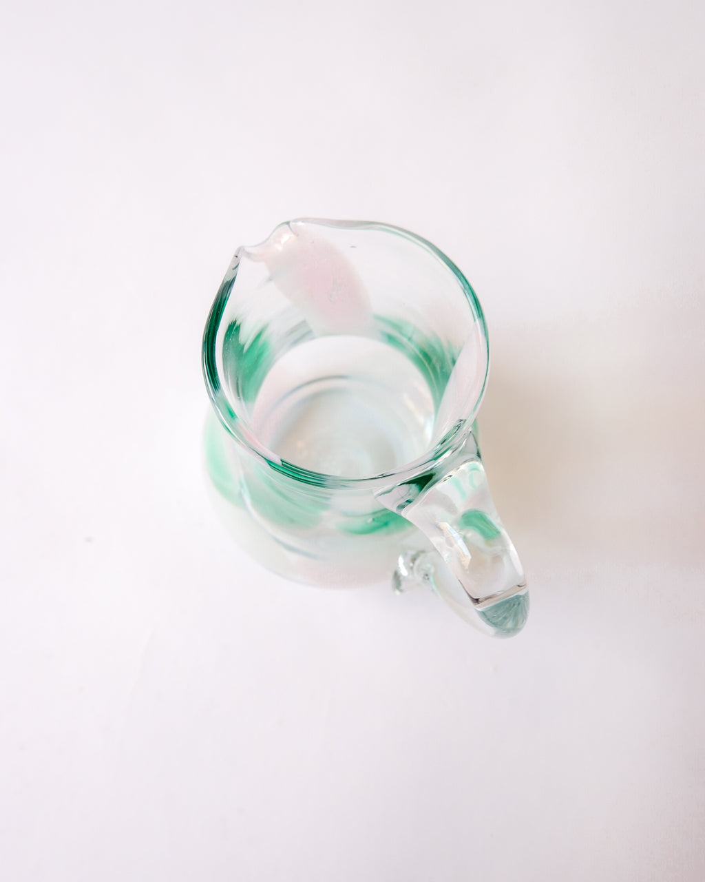 Vintage glass mini pitcher
