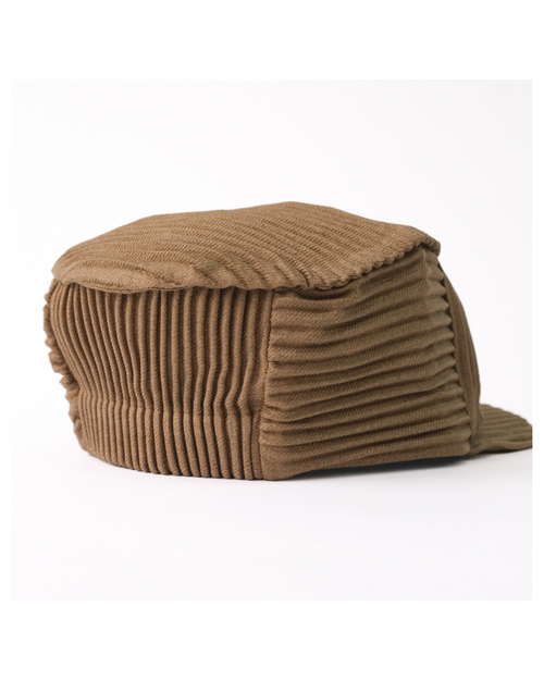 6cRAyon Pleated Flat Top Stretch Baseball Cap