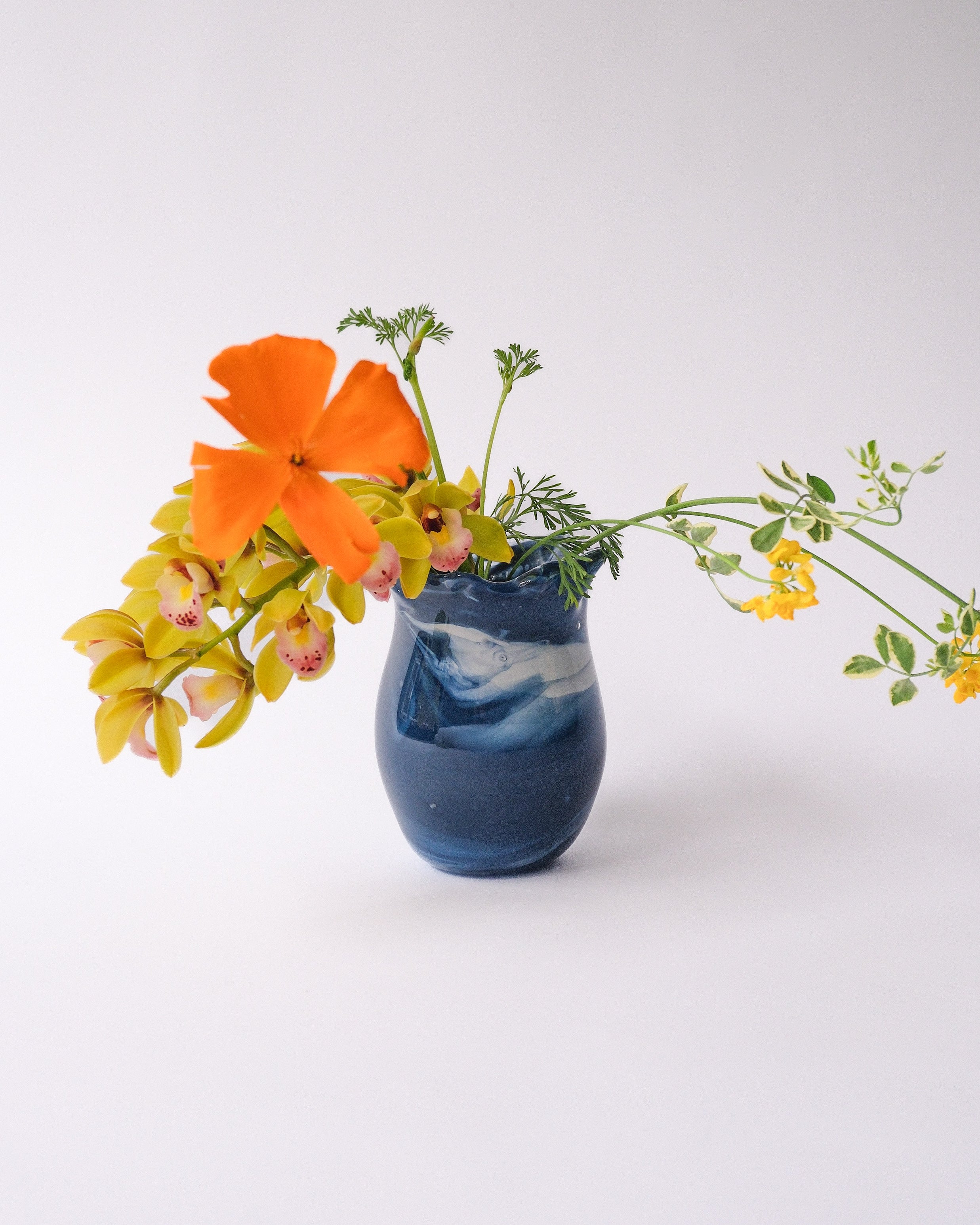 vintage art glass vase