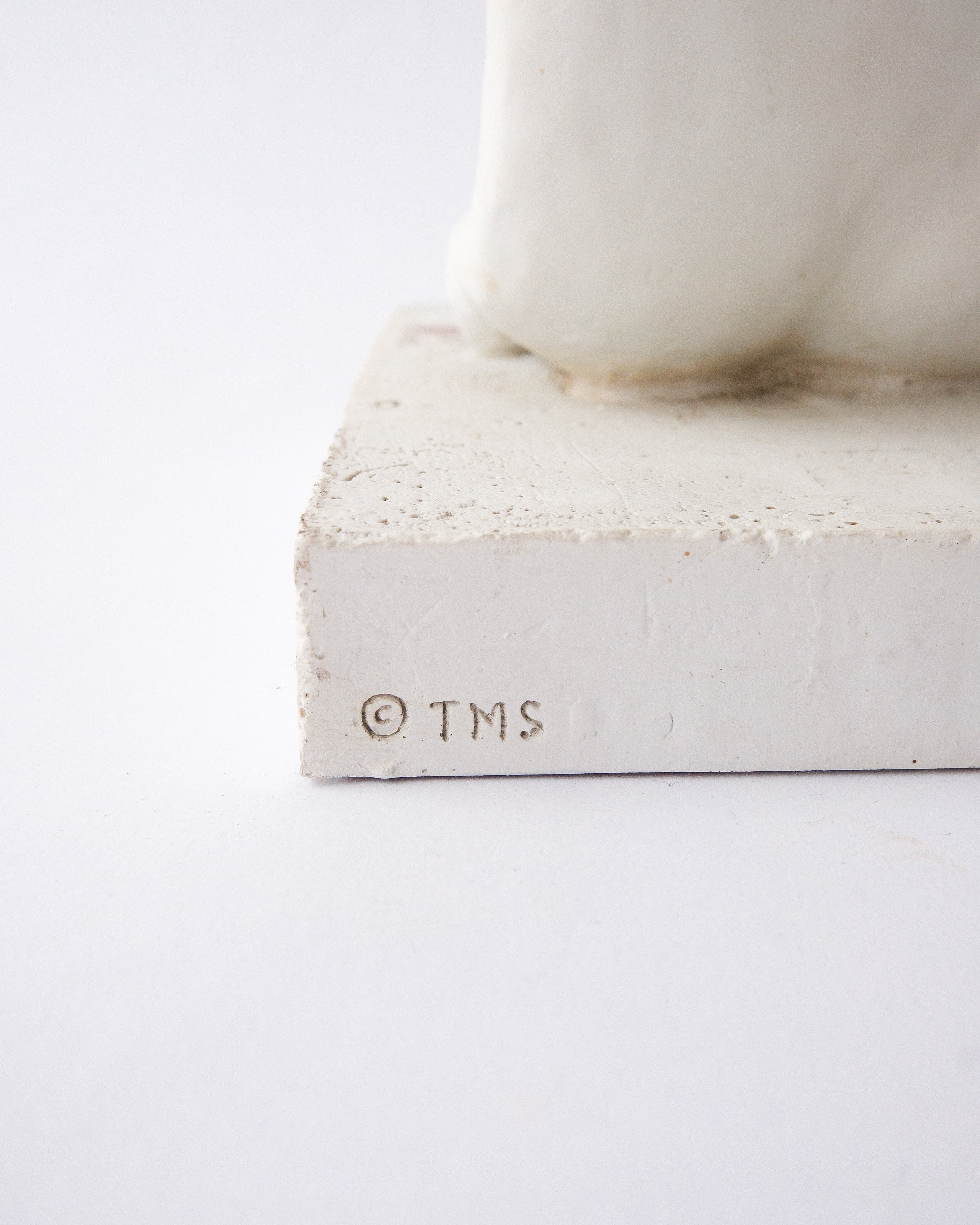 Foot plaster sculpture