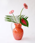 Vintage marble glass pitcher vase
