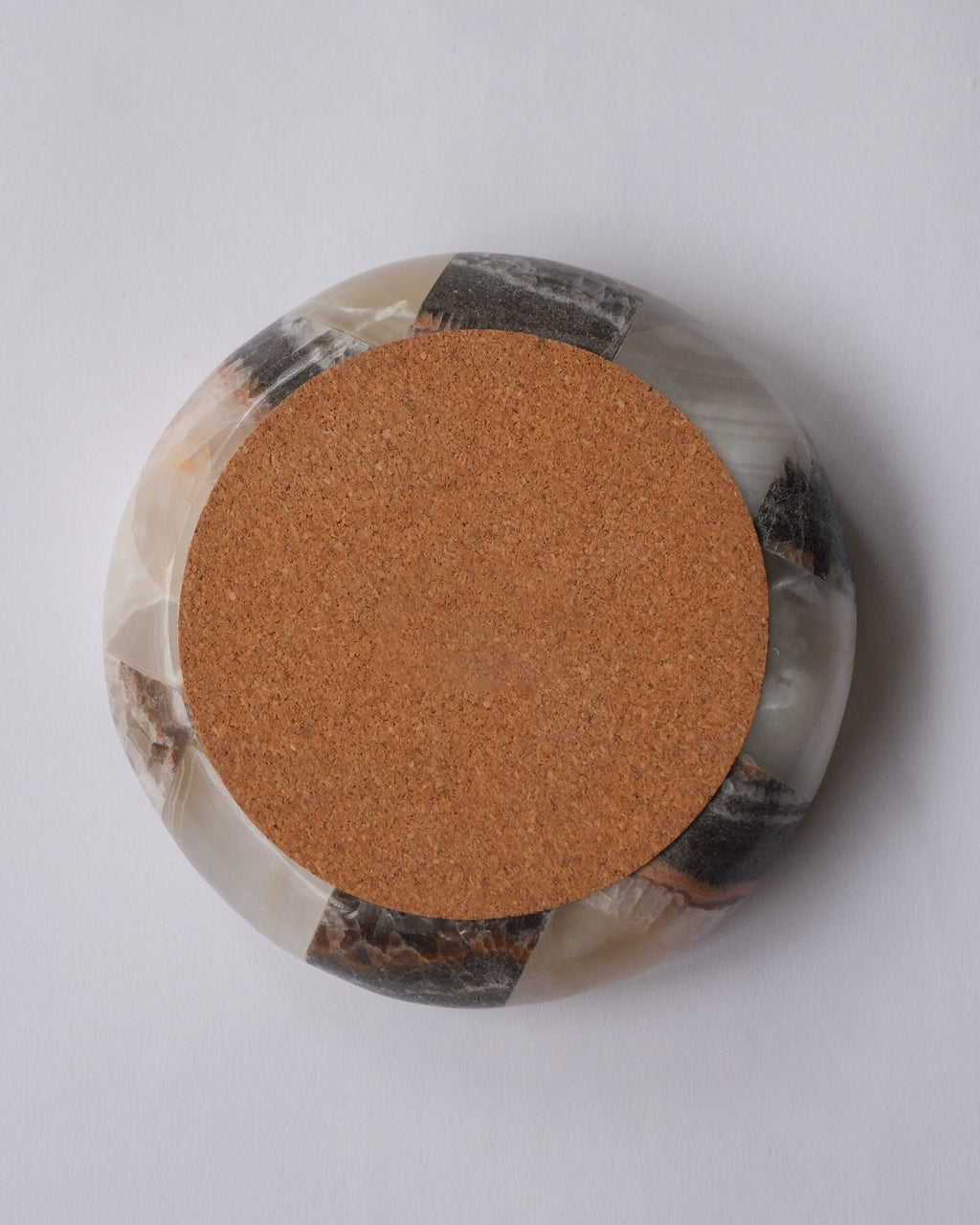 Checker stone ash tray