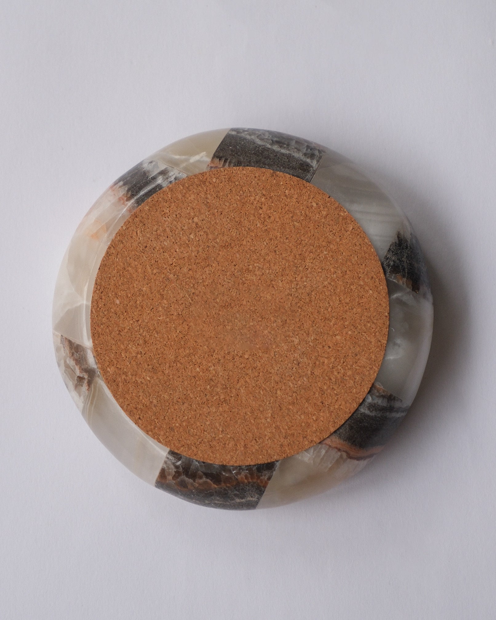 Checker stone ash tray