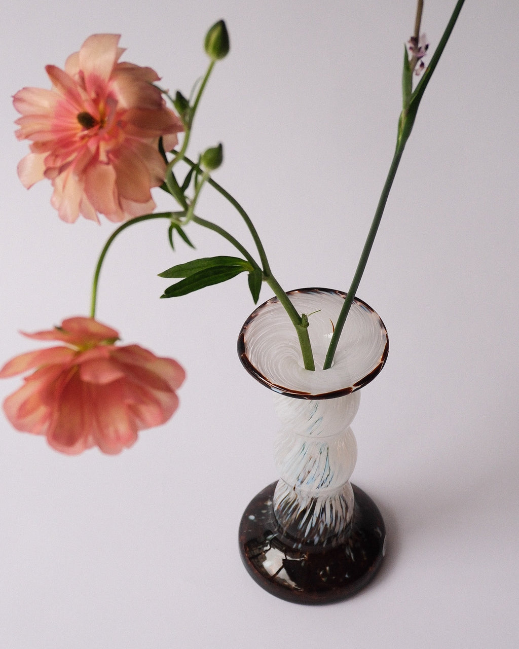 vintage glass vase made in sweden