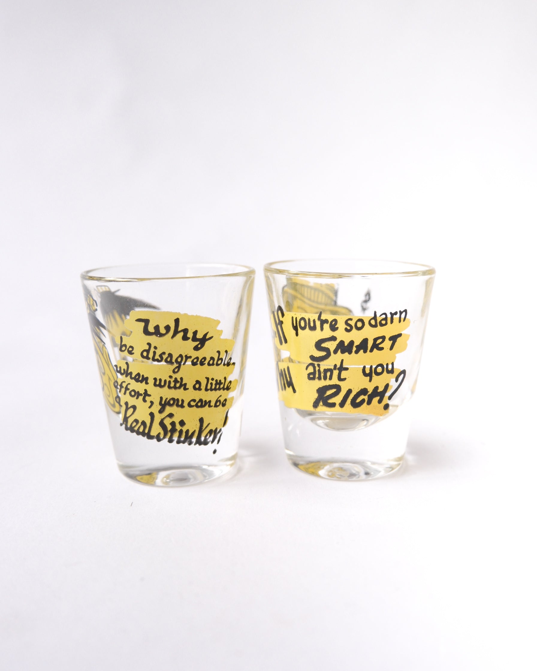 vintage shot glasses