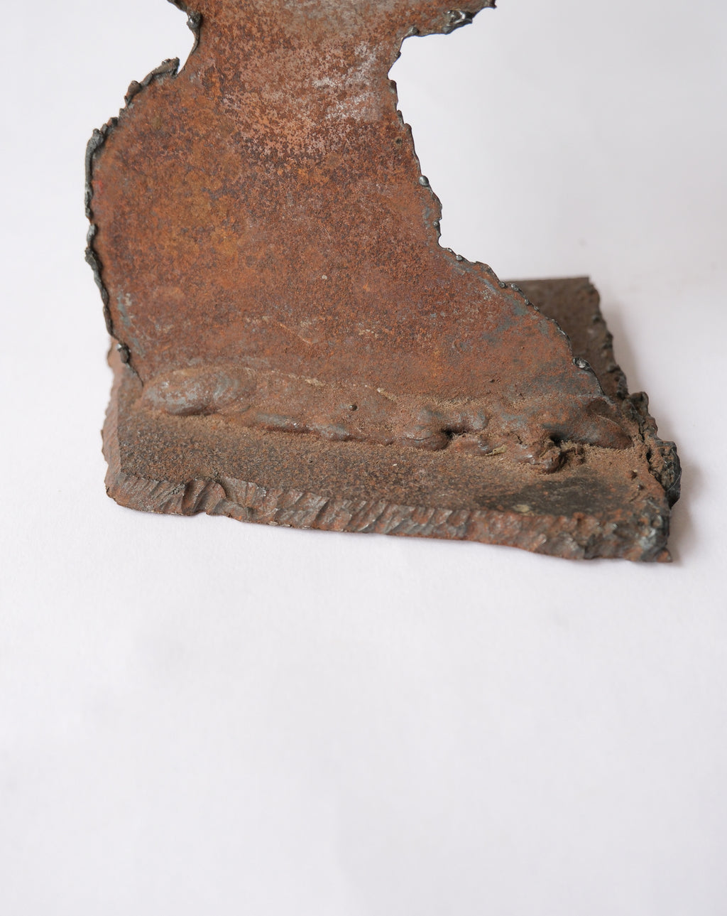 Rustic iron face silhouette