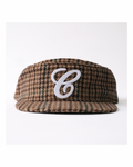 6cRAyon Houndstooth Flat Top Casual Baseball Cap
