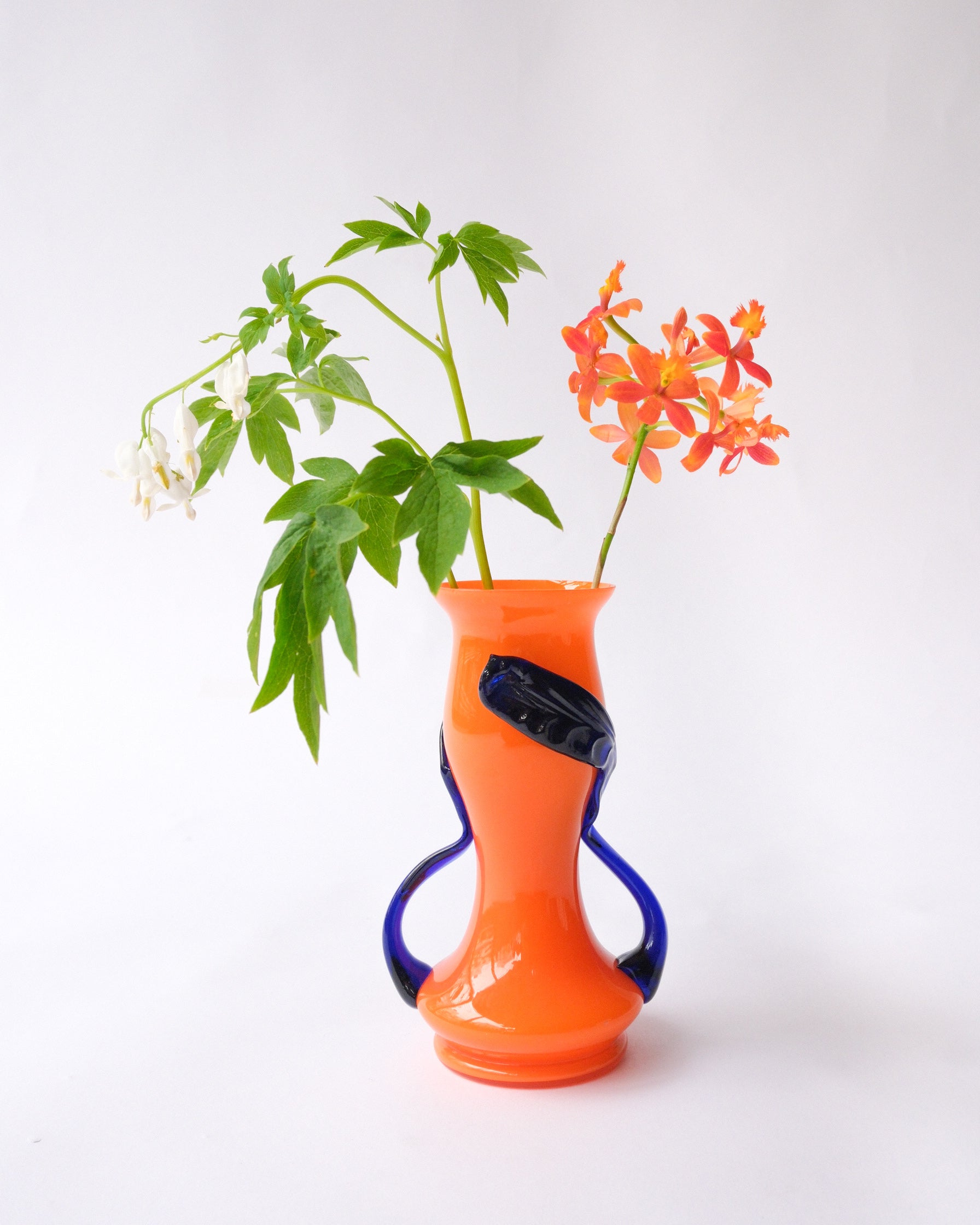 Glass vase made in Czech