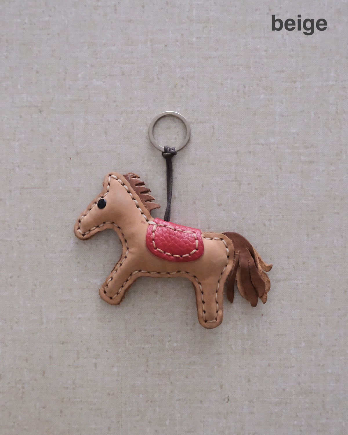 leather horse charm