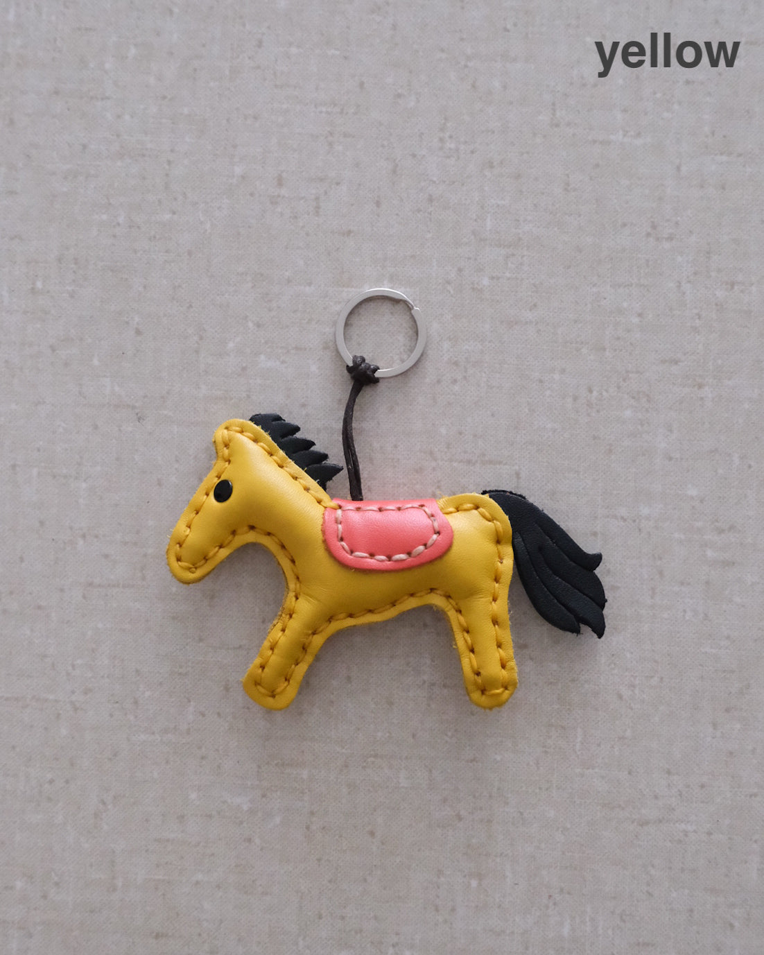 leather horse charm