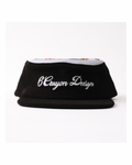 6cRAyon Flat Top Embroidered Corduroy Patchwork Baseball Cap