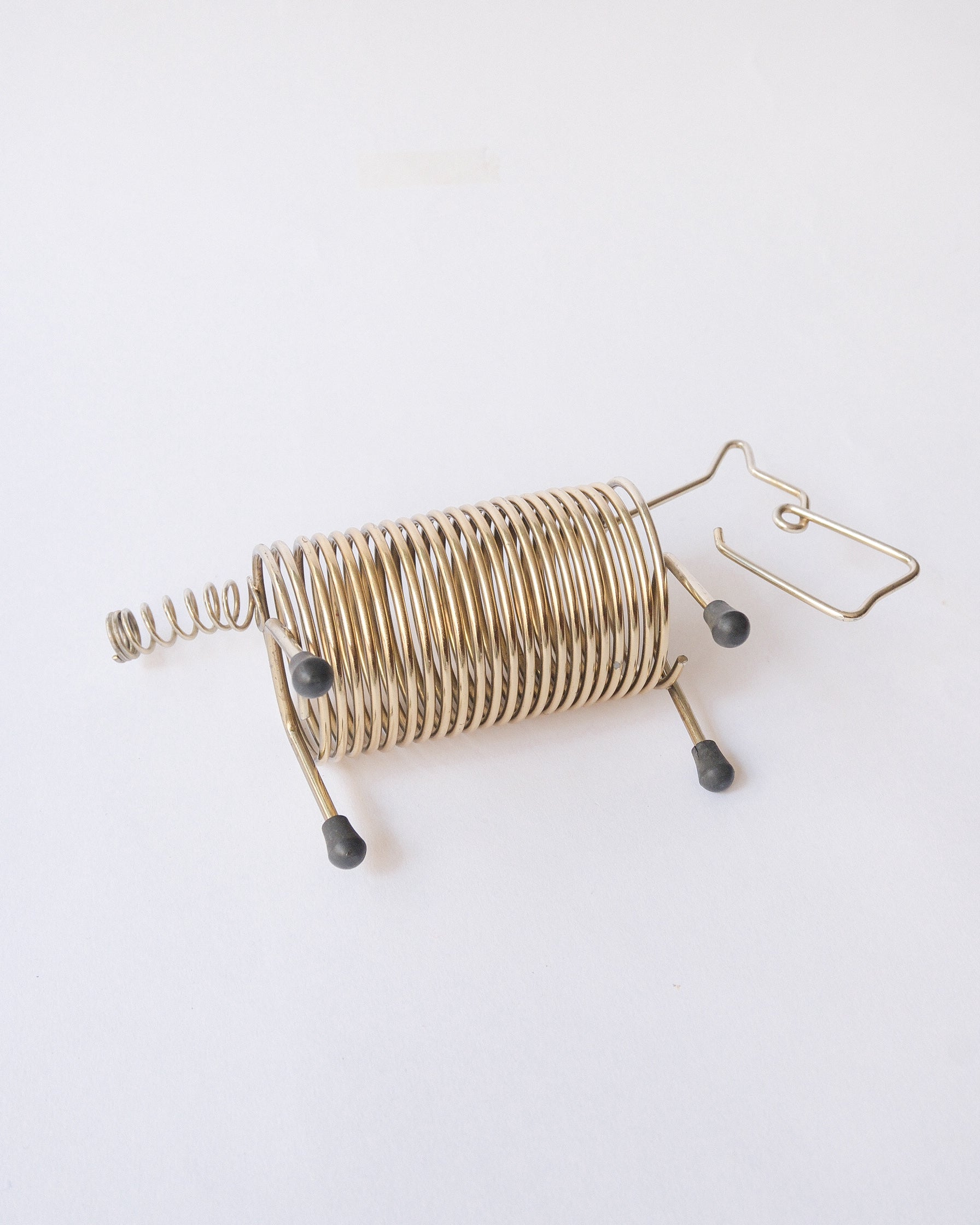 Metal Spring Dog Card Holder