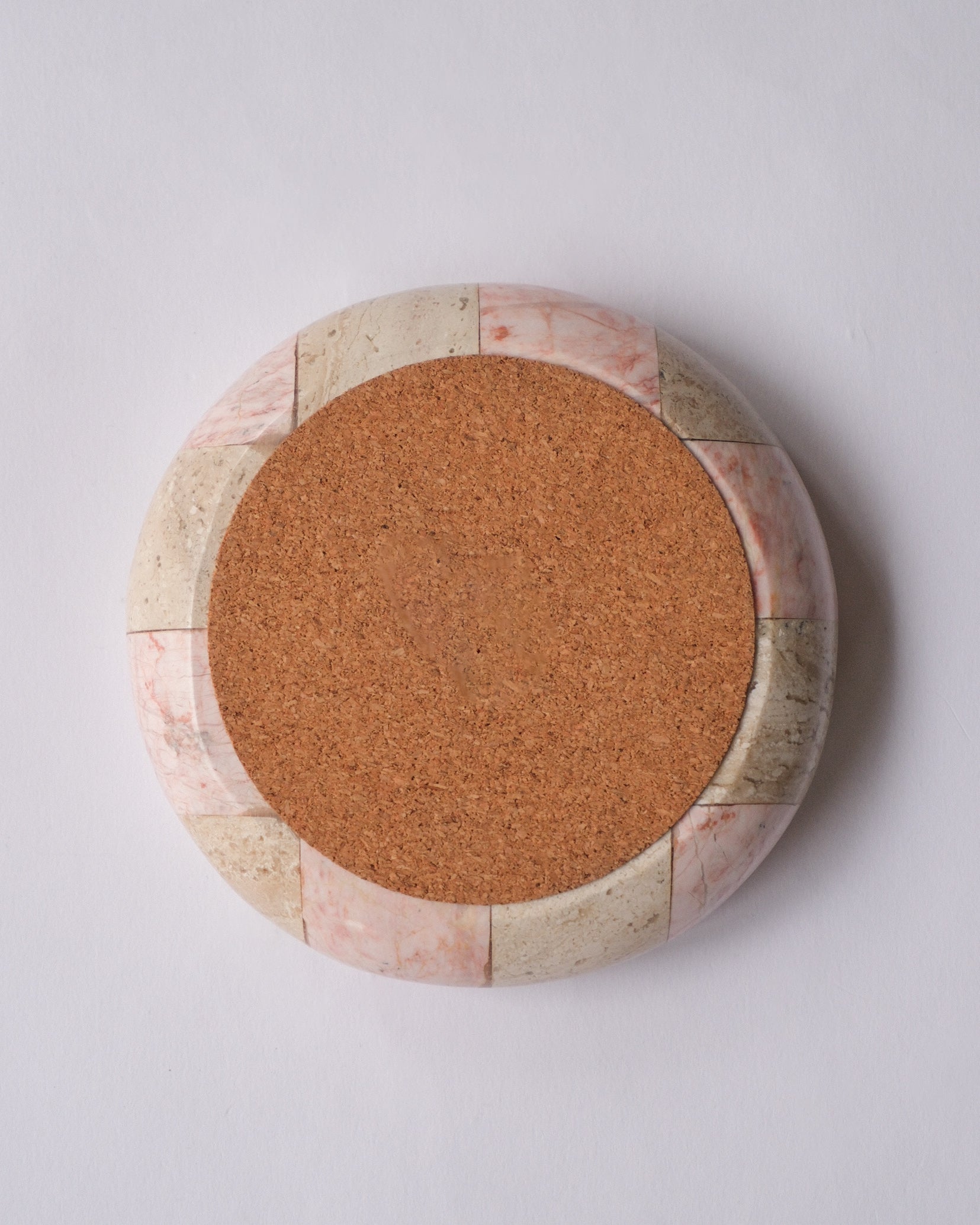 Checker stone ash tray