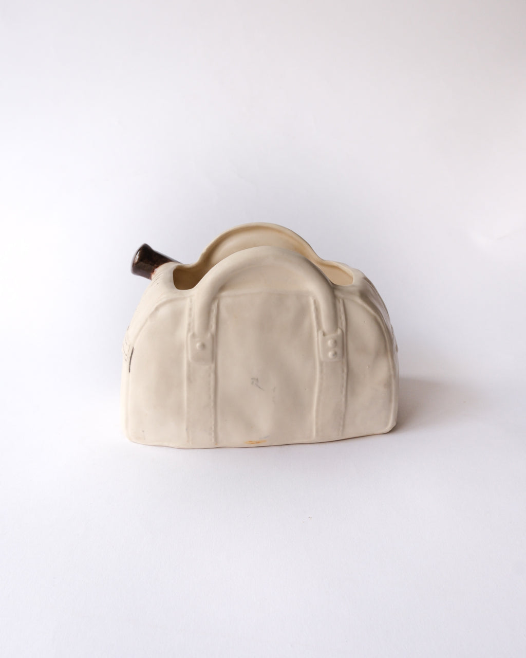 50-60’s Lefton tennis bag ceramic planter