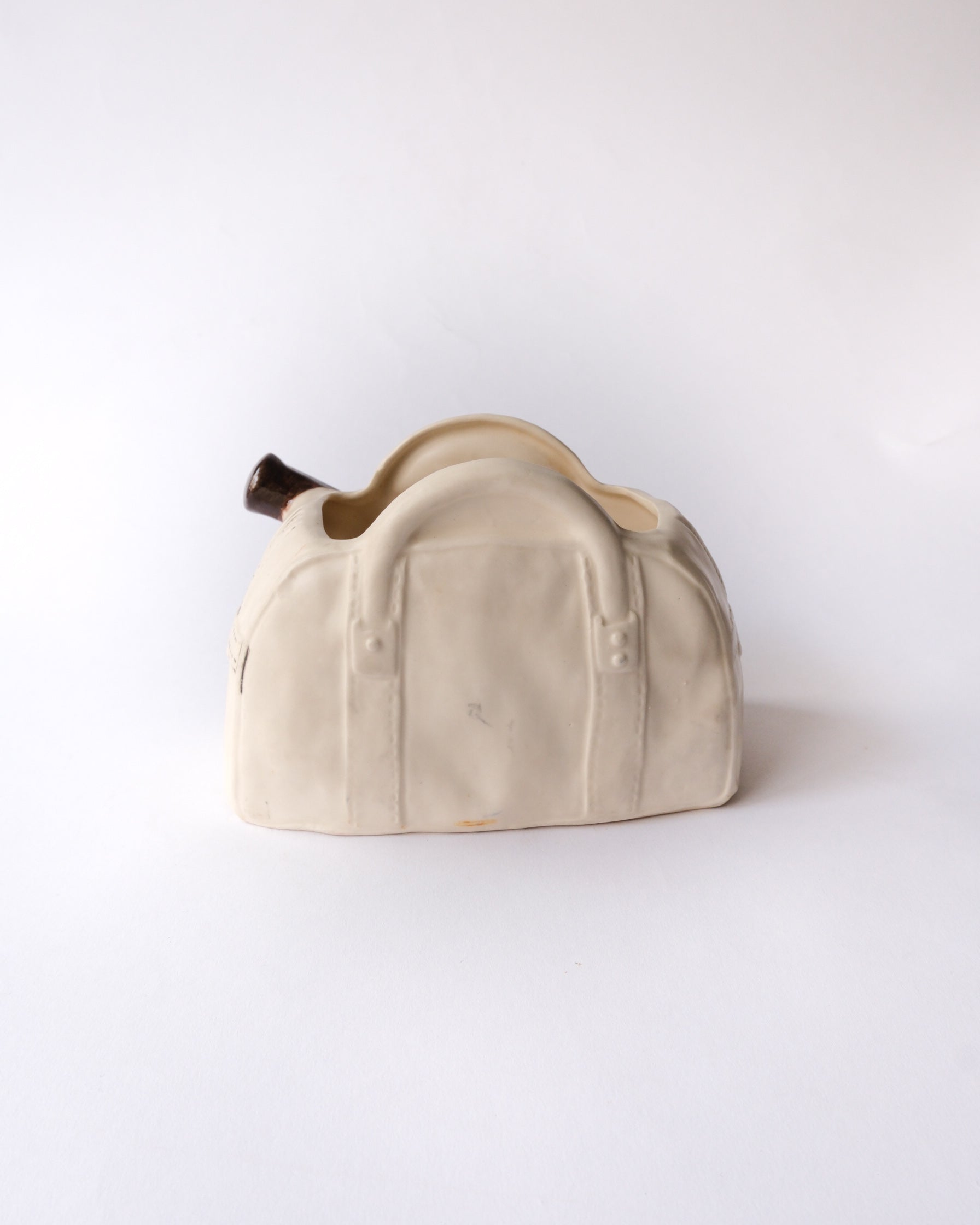 50-60’s Lefton tennis bag ceramic planter